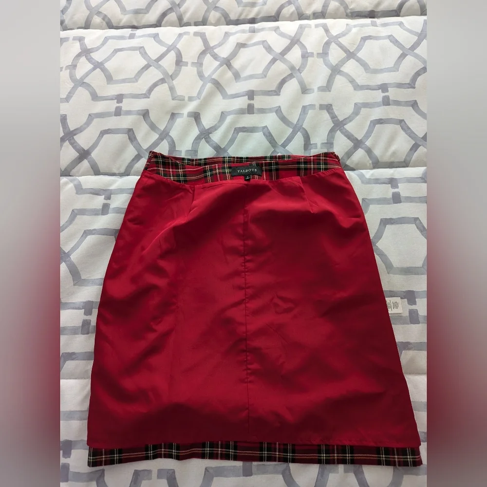 Talbots Plaid Skirt Size 2 - Picture 5 of 5
